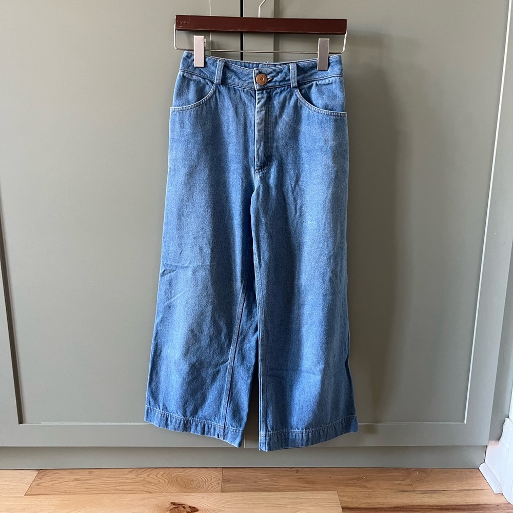 Harly Jae Pierrot medium blue wide leg jeans - Picture 4 of 12